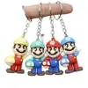 Llavero Colgante de Muñeco Mario Caja Sorpresa Goma Suave Colgante para Llavero de Coche Mario Muñeco para Mochila Escolar Venta al por Mayor