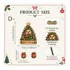 Navidad Popular Transfronteriza Adornos de Madera Papá Noel Muñeco de Nieve Reno Árbol de Navidad Decoraciones para la Atmósfera Festiva del Hogar
