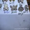 Pingente de Espelho Cruzado da Moda DIY Colar Pulseira Colar Strass Liga Acessórios de Joia Direto do Fabricante