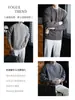 ¡Calma, dinero viejo! Sudadera con Capucha Creativa Cálida de Manga Larga para Hombre Otoño/Invierno con Textura de Lana Heather Cuello Redondo
