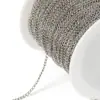 10 m/bolsa cadena extendida de acero inoxidable cadena de cola accesorios de joyería diy color de la cadena conservando acero de titanio pulsera collar accesorios
