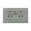 Comercio exterior 86 panel de enchufe de pared estándar europeo Europeo estándar europeo Alemán 16A regulación estándar alemán enchufe USB