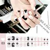 Unhas Usáveis Pré-Fabricadas no Atacado, Unhas Usáveis Simples de Banda Completa com um Toque de Luxo, Coleção de Adesivos para Unhas Clareadores