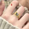 Anillo de Esmalte de Mariposa Morada Degradada para Mujer, Estilo Hada Nuevo Modelo 2025, Anillo de Diseño de Nicho Versátil de Alta Gama Vintage