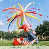 Globos de fuegos artificiales de tira larga de color dopamina para exteriores, accesorios para fotos infantiles, montaje de decoración de cumpleaños para niños y niñas