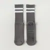Calcetines de Yoga Gruesos Antideslizantes de Media Caña para Mujer Otoño e Invierno Algodón Puro Calcetines Largos Profesionales para Fitness y Deporte