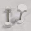 Fabricante Original Tornillo Hexagonal M8 con Recubrimiento de Silicona Blanca y Arandela de Silicona, Autorroscante de Apriete Manual