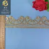 Productos Transfronterizos Hilo Dorado Lentejuelas Encaje Bordado Adorno Accesorios para Ropa Cuentas 5.5cm Estilo Europeo y Americano Hecho a Mano DIY
