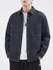 Ropa para Hombre Feng She / Nueva Colección Otoño Retro Workwear Chaqueta Camisa Holgada Casual Manga Larga Mezclilla Camisa Americana Hombre