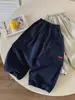 Pantalones Largos para Niños 2026 Otoño Nueva Llegada Niños y Niñas Color Sólido Múltiples Bolsillos Cargo Algodón Casuales Pantalones Jogger para Bebé