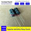 Capacitor eletrolítico Wanyu Sanxin 25V1000UF 10X16 série KM 105 graus capacitor samxuan