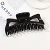 Pinza para el cabello de gran tamaño estilo coreano Qiyue, popular en Internet, con forma de disco para la parte posterior de la cabeza, pinza para el cabello con forma de tiburón esmerilado.