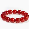 Pulseira de ágata vermelha natural 6-20mm contas barraca de ponto turístico ao vivo pulseira de ágata natural ágata vermelha mão