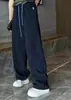 Pantalones Casuales de Estilo Coreano para Mujer, Dobladillo Curvo, Otoño 2026, Nuevos Pantalones Deportivos tipo Jogger de Cintura Alta con Cordón, Ajuste Holgado, Versátiles, Pierna Ancha