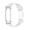Adequado para Google Fitbit Air Armor Moldura de Metal para Relógio Fivela de Girassol e Borboleta Pulseira de Relógio de Silicone