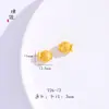 Colgante de Pez Dorado Koi Dorado Vietnamita de Larga Data para Buena Suerte con Agujero Pasante Accesorios DIY Pulsera Accesorios para Pulsera