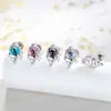 Hensen Série Oceano Dopamina Fresco Micro-Incustado Zircônia Concha Nicho Ins Piercing de Osso da Orelha Unha de Osso da Orelha