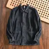 Camisa Azul de Manga Larga para Hombre Otoño 2026 con Cuello de Solapa y Botones, Versátil para el Trabajo y el Uso Casual, Top de Moda Trendy