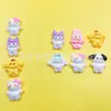 Peças de acessório DIY brilhantes de desenho animado Sanrio em resina, capa de celular com cola de creme, adesivos para grampo de cabelo, materiais artesanais DIY