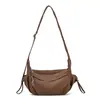 Bolso de Hombro de Color Sólido de Nicho Estilo Coreano, Bolso de Albóndiga Moderno y Sencillo, Nuevo Modelo Otoño 2026, Bolso Cruzado de Gran Capacidad para Viajes Diarios