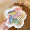 Presilha de Cabelo Infantil Presilha Bb Cor Macaron Estrela de Cinco Pontas Presilha de Cabelo para Bebê Conjunto de Dez Peças Presilha de Cabelo para Meninas Acessório de Cabelo para a Parte de Trás da Cabeça