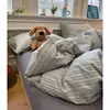 Juego de ropa de cama de cuatro piezas de algodón lavado, modelo nuevo 2026, sábanas para cama de dormitorio, sábana bajera, funda de edredón, juego de tres piezas 4