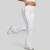 Pantalones de Yoga Populares con Sensación Nude, Micro Acampanados, Rayas de Color Contrastante para Mujer, Levanta Glúteos, Cintura Alta, Ajustados, Sexys, Deportivos, de Fitness