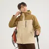 Chaqueta de Trekking Tres en Uno Estilo Bo Tong para Hombres y Mujeres con Forro Polar Resistente al Viento Impermeable Ropa para Exteriores Entrada al Tíbet Ropa de Montañismo Chaqueta Softshell
