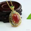 Colgante de Cristal Natural Ai Yu Cristal de Fresa Tendencia Nacional Collar Artículo Caliente de Transmisión en Vivo de Tiktok Kuaishou Venta al por Mayor S5021306