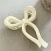 YHJ nova presilha de cabelo com laço feminino temperamento pequeno fresco sensação de gelatina acrílico parte de trás da cabeça penteado grampo de cabelo feminino