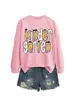 JARDÍN DE INFANCIA Lazo Amazon eBay Sitio Independiente Moda Casual Elegante Mujer Cuello Redondo Otoño Invierno
