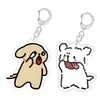 Colgante de Pareja Nuevo 2D Lindo Transfronterizo Mejor Amigo Cachorro de Línea Pequeña Buen Amigo Llavero de Acrílico