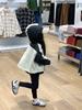 Chaqueta deportiva de moda para niños de otoño coreano, nueva, de color a juego, camisa de base de color sólido, leggings que combinan con todo, traje de moda