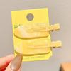 Pasador Dulce de Princesa Estilo Ins con Flequillo Lateral, Pinza para el Cabello Delicada y Versátil, Accesorio para el Cabello de Color Dopamina