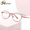 Venta al por mayor del fabricante Monturas de metal gruesas chapadas en oro de aleación de titanio para gafas de prescripción Marco 3011 Marco ovalado