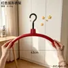 Percha curvada de doble capa con forma de caqui y hombros anchos, multifuncional, no deja marcas, antideslizante, no deforma, para secar ropa de adulto