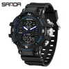 Reloj Deportivo Multifuncional Personalizado de la Fábrica de Relojes Sanda Procesamiento OEM Resistente al Agua Reloj Digital Personalizado Autorizado