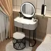Tocador apartamento pequeño espacio estrecho dormitorio nórdico lujo ligero simple mini nuevo tocador de alta gama armario de almacenamiento
