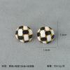 Pendientes de stock transparente, tendencia de pendientes irregulares, Europa y Estados Unidos, personalidad retro creativa exagerada, pendientes pequeños de muchas especificaciones.