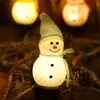 Luzes de Boneco de Neve Solares Luzes de Jardim Externas Luzes de Boneco de Neve de Natal Luzes de Paisagem de Papai Noel Simulado com Luzes Brilhantes