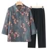 Camisa de verano para mujeres de mediana edad y mayores, traje de verano para madres, blusa de siete mangas para ancianas, ropa para ancianos, traje de abuela