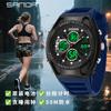 Relógio Sanda para Jovens Cronógrafo Multifuncional Masculino Casual Moda À Prova D'água Luminoso Display Duplo Eletrônico Dropshipping