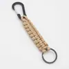 Llavero de Supervivencia al Aire Libre Llavero Trenzado de Paracord Anillo Llavero Colgante de Paracord Llavero de Paracord