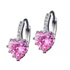 Aretes de Zirconia Corazón para Mujer Temperamento Coreano Personalidad Casual Modernos Estudiantes Bosque Fresco Celebridad de Internet Fd24679717