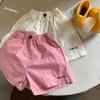 Shorts para Niñas Verano Nuevo Estilo Bebé Niña Letra Bordada Shorts Casuales Shorts de Verano para Niños Pantalones Cortos Calientes para Niños