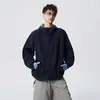 Roupas Leves para Esportes ao Ar Livre com Proteção Solar Masculinas Cardigan Casual com Capuz Jaqueta de Casal Xadrez Nova de Verão Costura