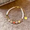 Coleção Pérola Estelar: Pulseira em Camadas de Pérola Rosa Nebulosa e Fragmento de Prata, Estilo de Luxo Leve Três Camadas de Alta Qualidade, Pulseira Delicada e Elegante