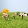 Paisaje Micro Suculento Materiales DIY Adornos Árbol de Flor de Cerezo Modelo Pequeño Mesa de Arena Modelos de Construcción Árbol de Paisaje Mini Hecho a Mano