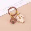 Chaveiro de Gato com Sino de Fecho de Mola Criativo DIY Cor de Doce Gatinho Fofo Pingente Estilo Casal para Mochila Fone de Ouvido