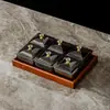 Caja de plástico para almacenar frutos secos, charola casera dividida para snacks, salón de belleza, bar, caja comercial para snacks y dulces para presentación